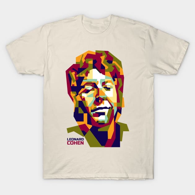 Abstract L Cohen in WPAP T-Shirt by smd90